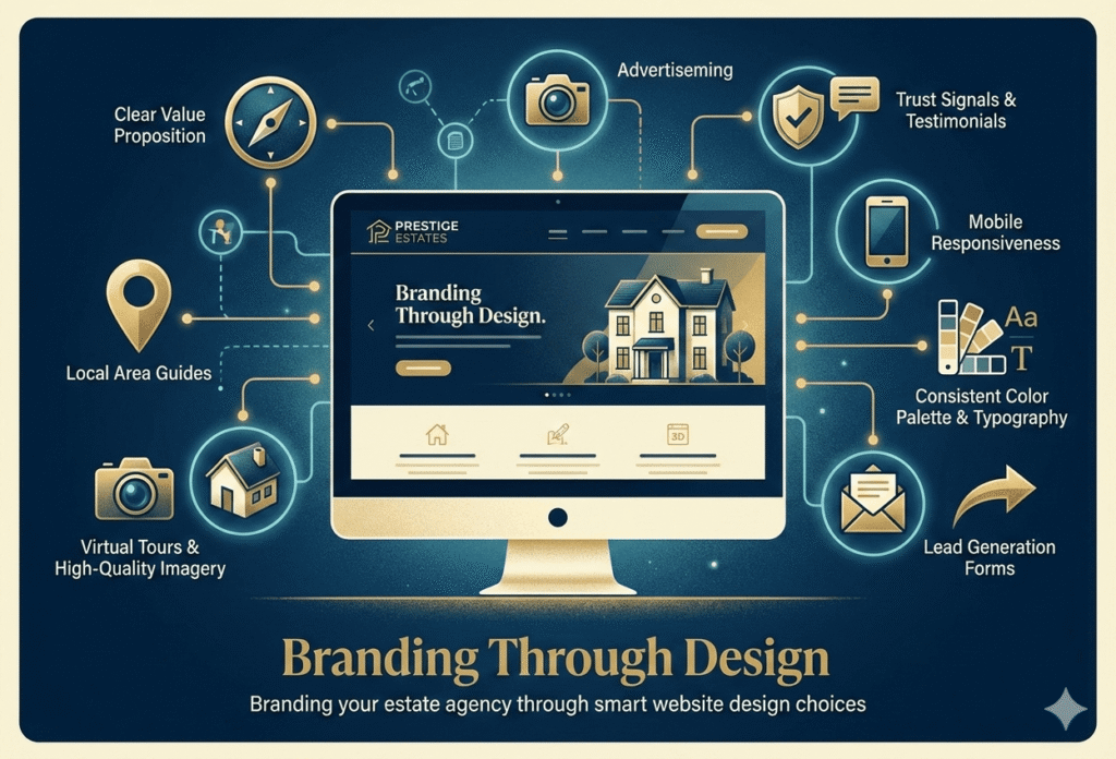 Branding your estate agency through smart website design choices